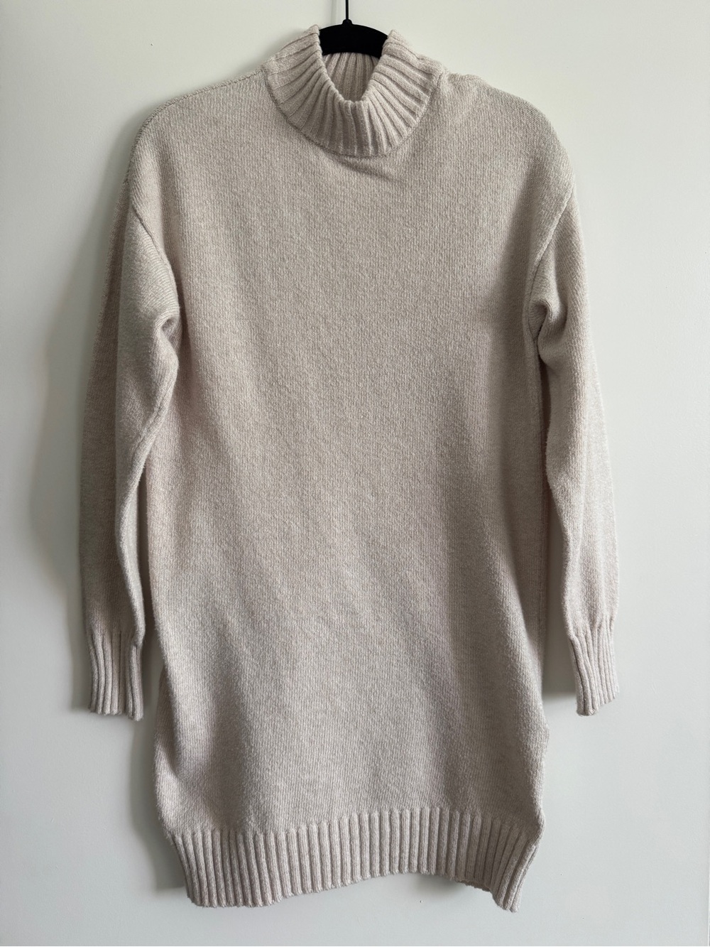 BP. Easy Crew Sweater Dress, Beige Oatmeal Heather - Picture 2 of 11